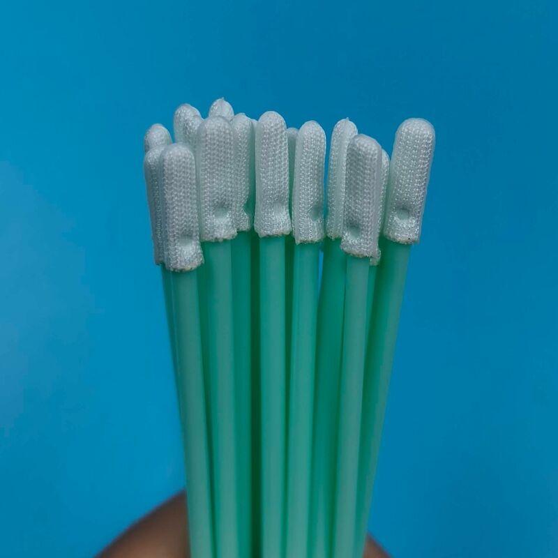 TX758 Tüy Bırakmayan Küçük Düz Temiz Oda Çubuğu Yarı İletken Temizleme ESD Polyester Çubukla Hassas Temizleme Çubuğu